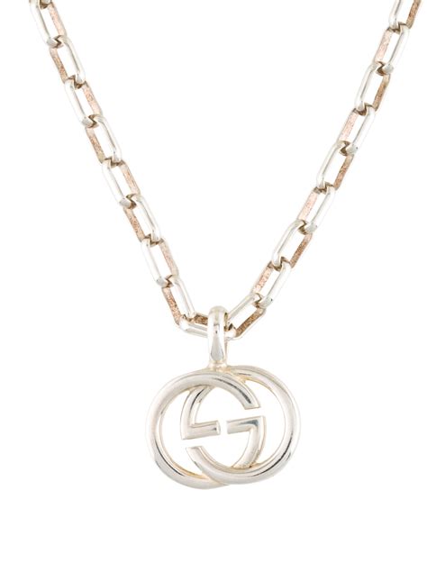 interlocking g gucci necklace|gucci interlocking g necklace gold.